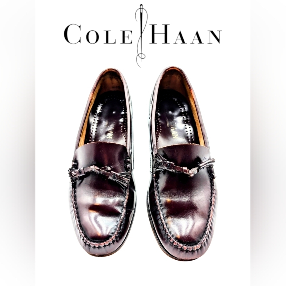 Cole Haan City Tassel Loafers – Dark Burgundy, Men’s Size 11.5